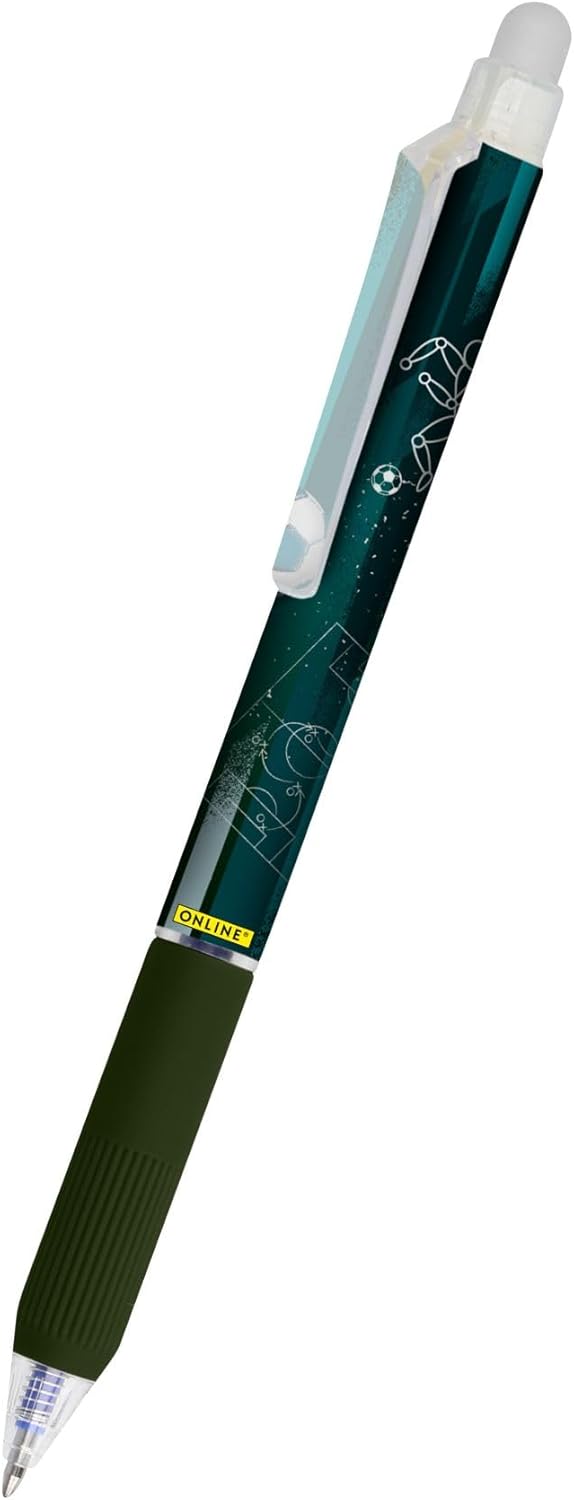 Stylo Gel Effaçable MagiXX Football - Rechargeable Bleu