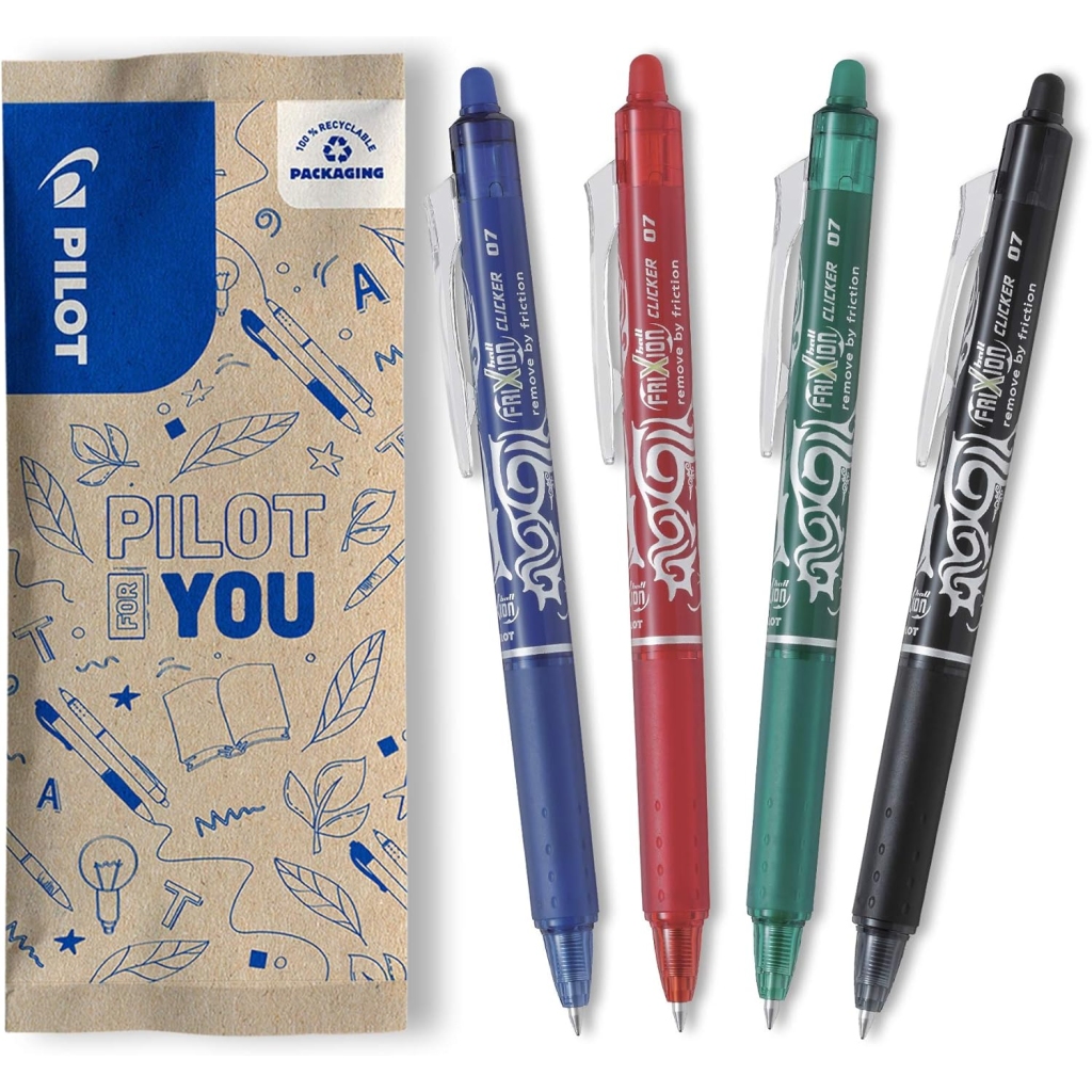 Stylo Gel Effaçable PILOT FriXion - Rechargeable & Rétractable