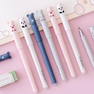Stylo Gel Effaçable Panda Cat - 8 PCS