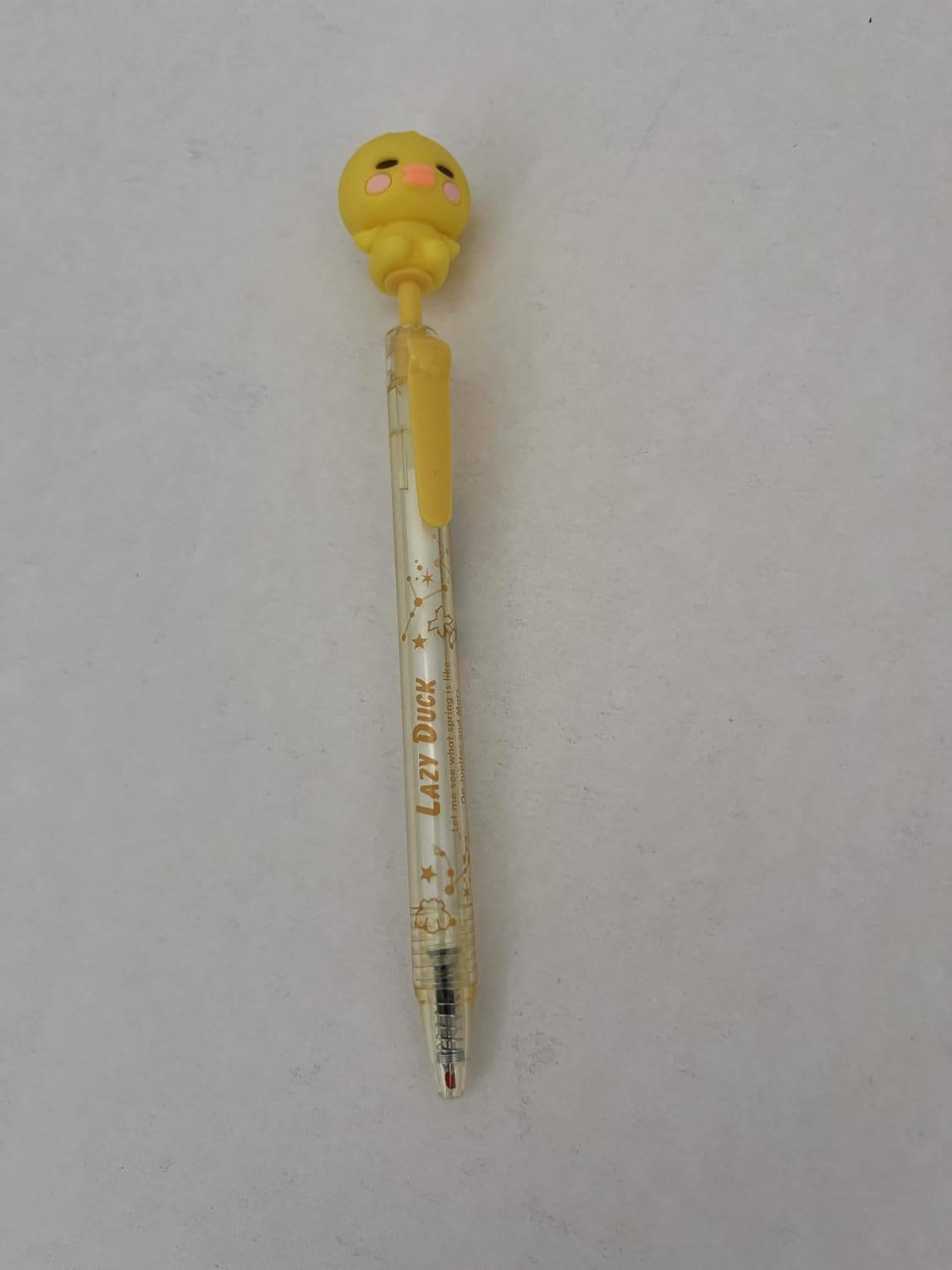 Stylo Gel Kawaii 3D Poussin Rétractable