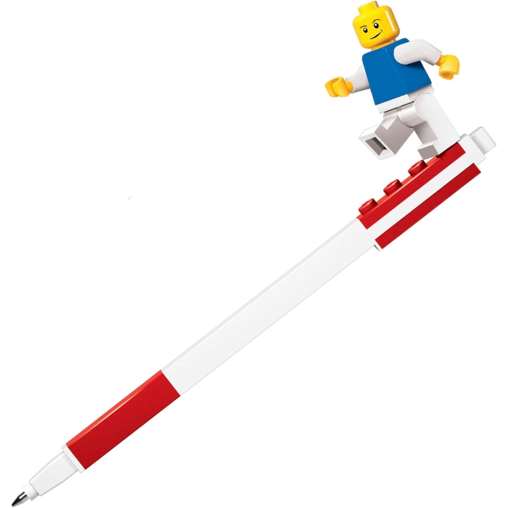 Stylo Gel Rouge LEGO avec Minifigure
