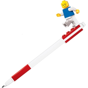 <p><strong>Stylo Gel Rouge LEGO avec Minifigure</strong></p>