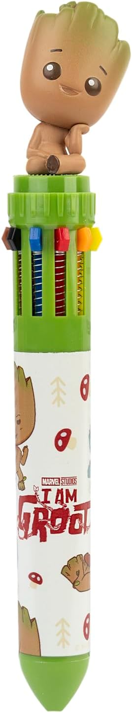 Stylo Groot 10 Couleurs Rétractable - Fournitures Scolaires