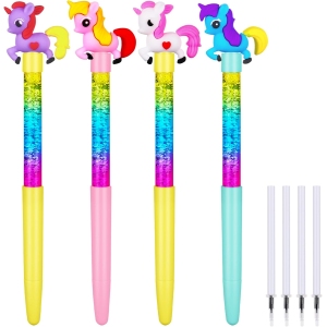 Stylo Licorne Kawaii – Set de 4 Pcs