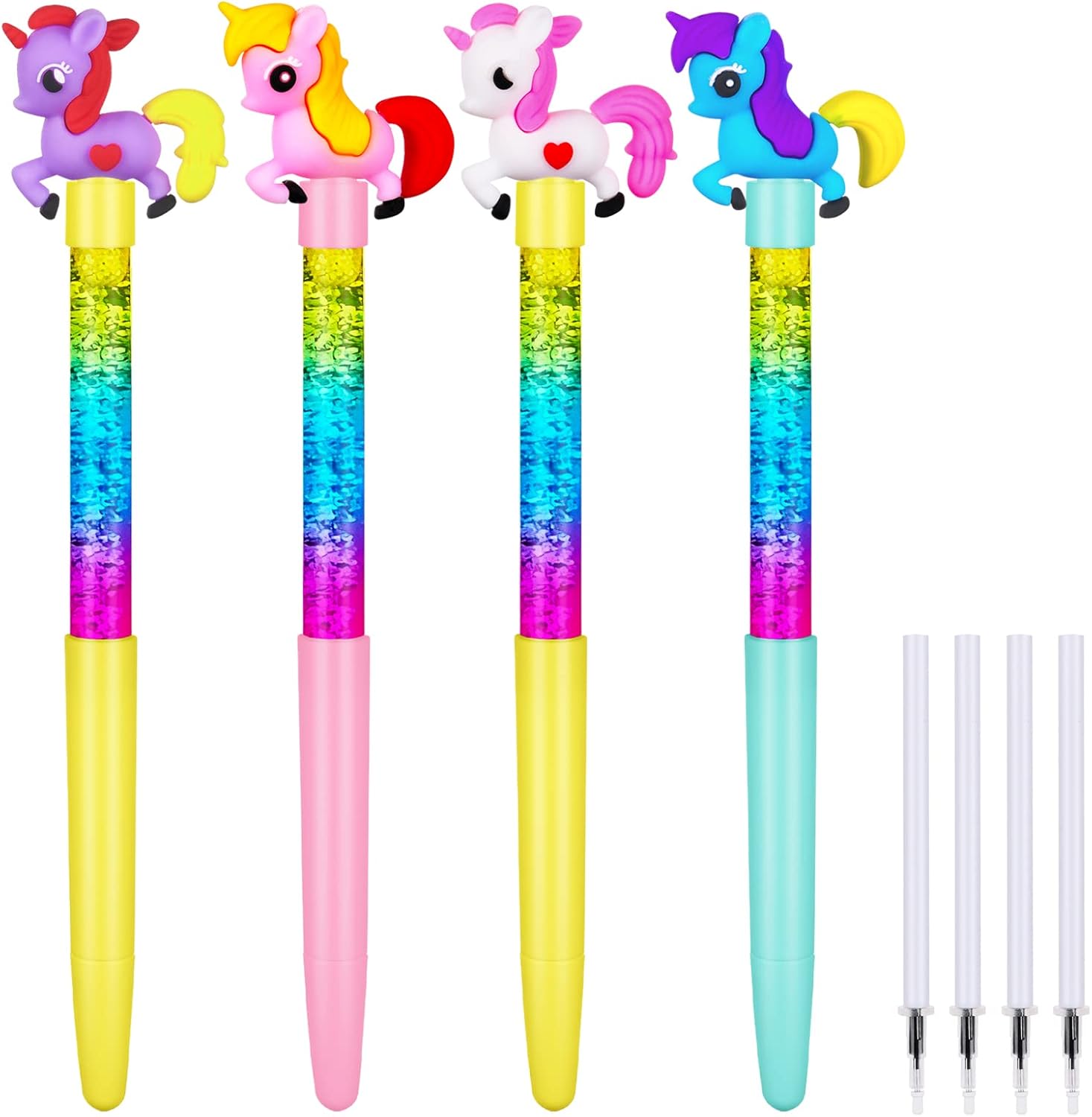 Stylo Licorne Kawaii - Set de 4 Pcs