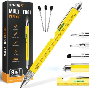 Stylo Multifonction 9 en 1 – Cadeau Homme Noël