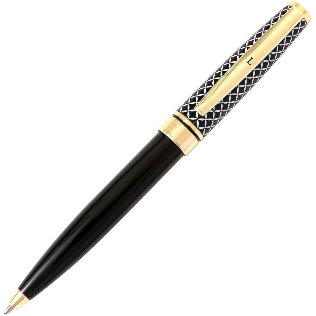 Stylo Personnalisable avec Initiales Noir & Or