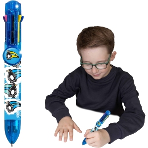 Stylo Pingouin Multicouleur 8 en 1 Deluxbase