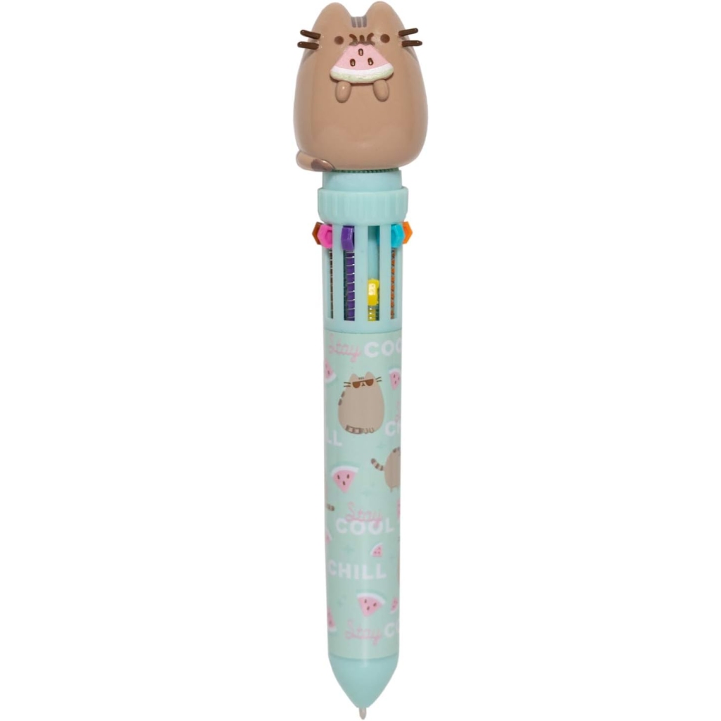 Stylo Pusheen 10 Couleurs - Cadeau Original Enfant