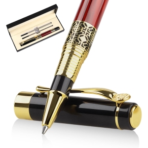 Stylo Roller Bois 0.5mm – Coffret Cadeau Élégant