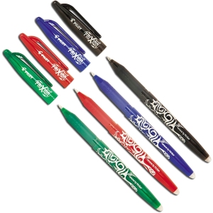 Stylo Roller Effaçable Frixion - Lot de 4 Couleurs