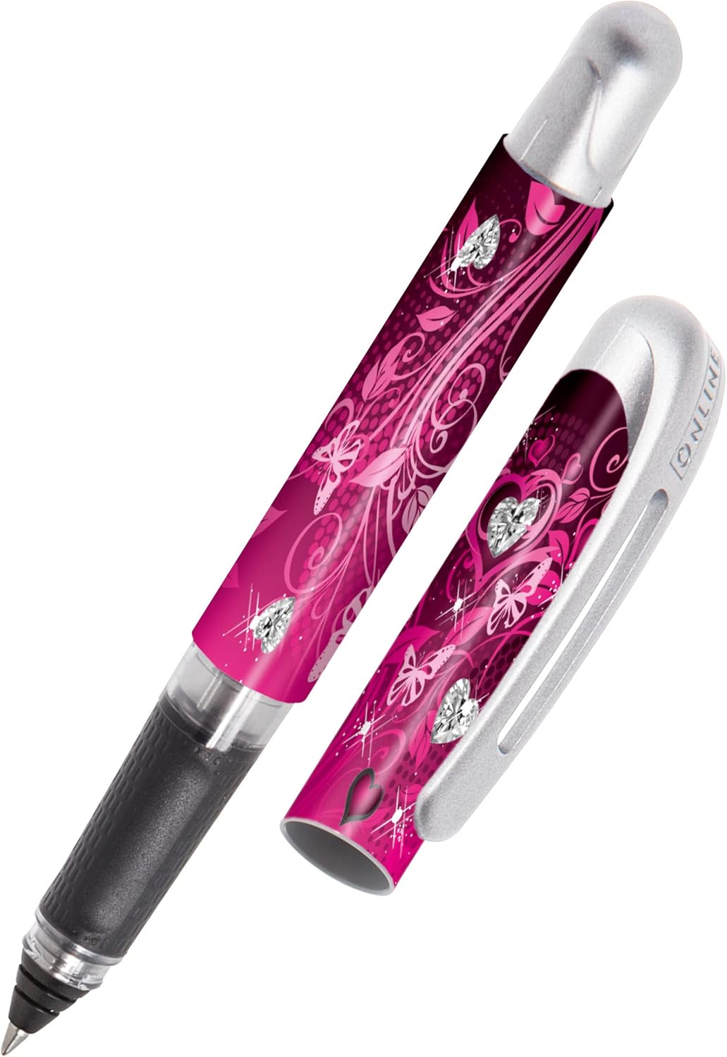 Stylo Roller Ergonomique Pink Dreams - Rechargeable