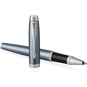 Stylo Roller Parker IM - Coffret Cadeau, Gris Bleu Clair