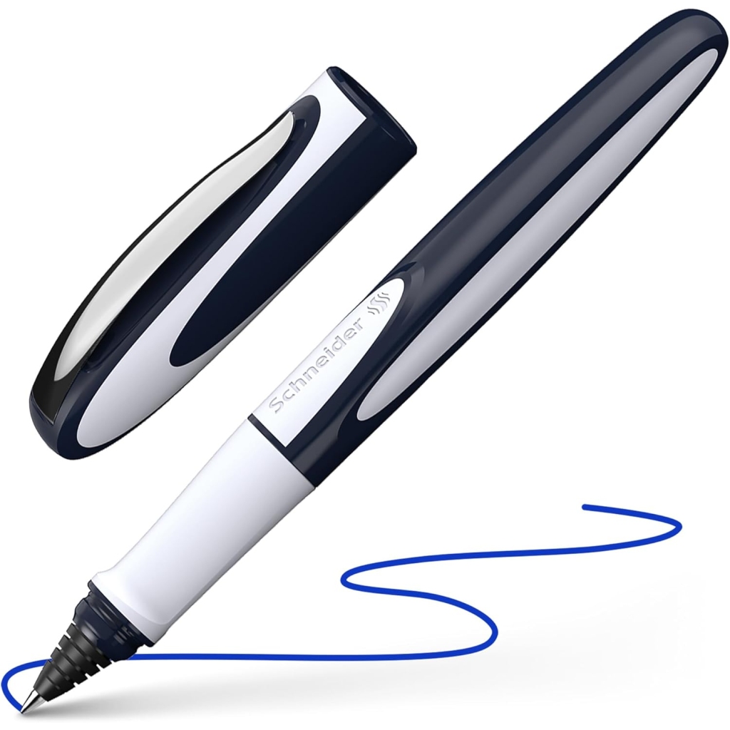 Stylo Roller Rechargeable Bleu-Gris - Schneider