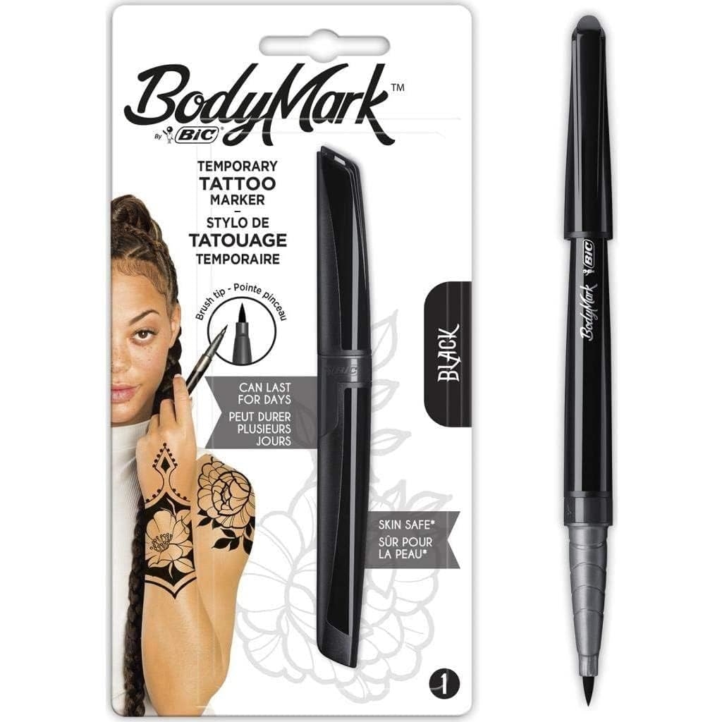 Stylo Tatouage Temporaire BIC BodyMark Noir