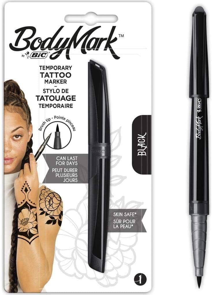 Stylo Tatouage Temporaire BIC BodyMark - Noir