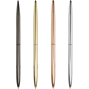Stylo à Bille Métal 4 Pièces Rotation 2 Têtes