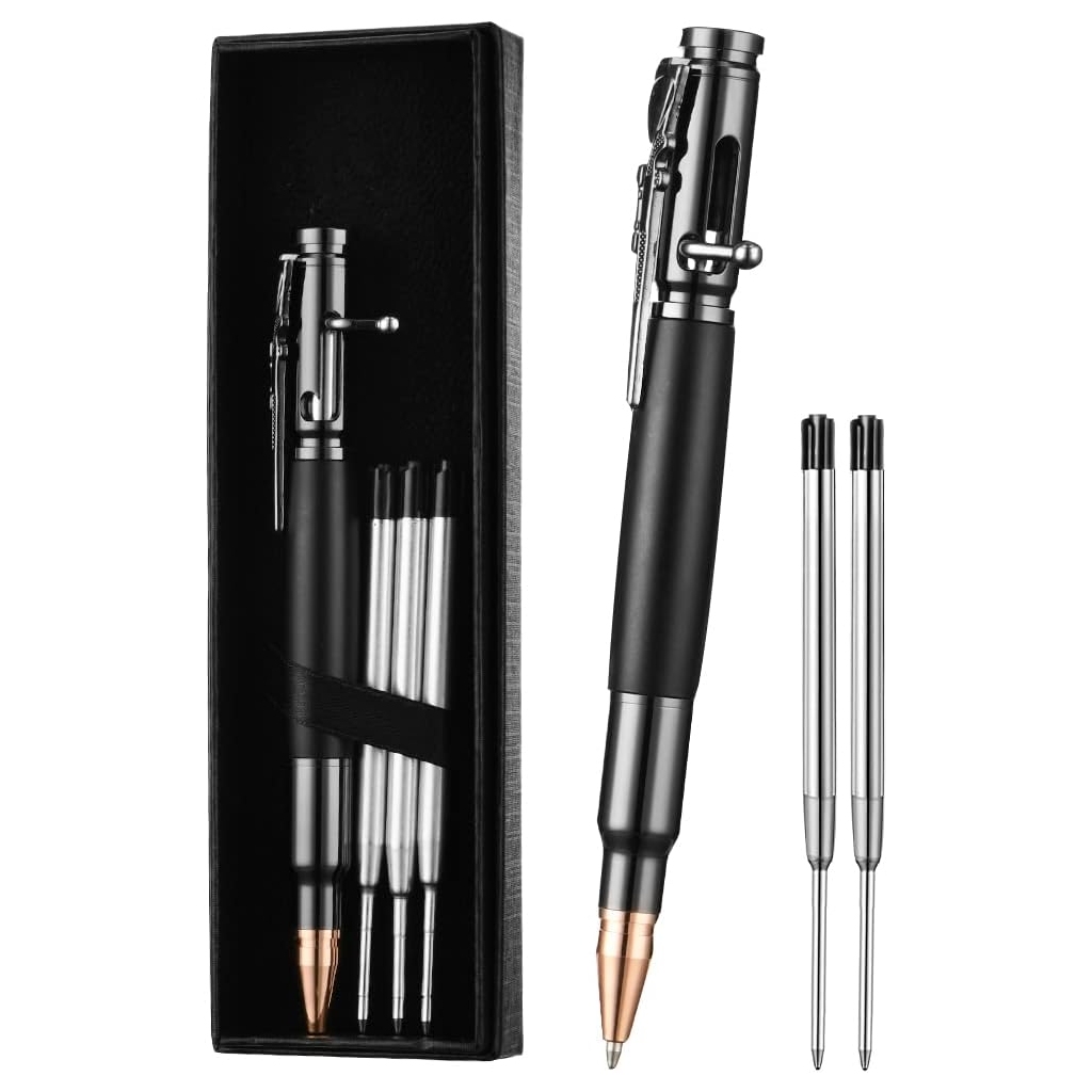 Stylo à Bille Premium AUAUY - Coffret Cadeau Noir