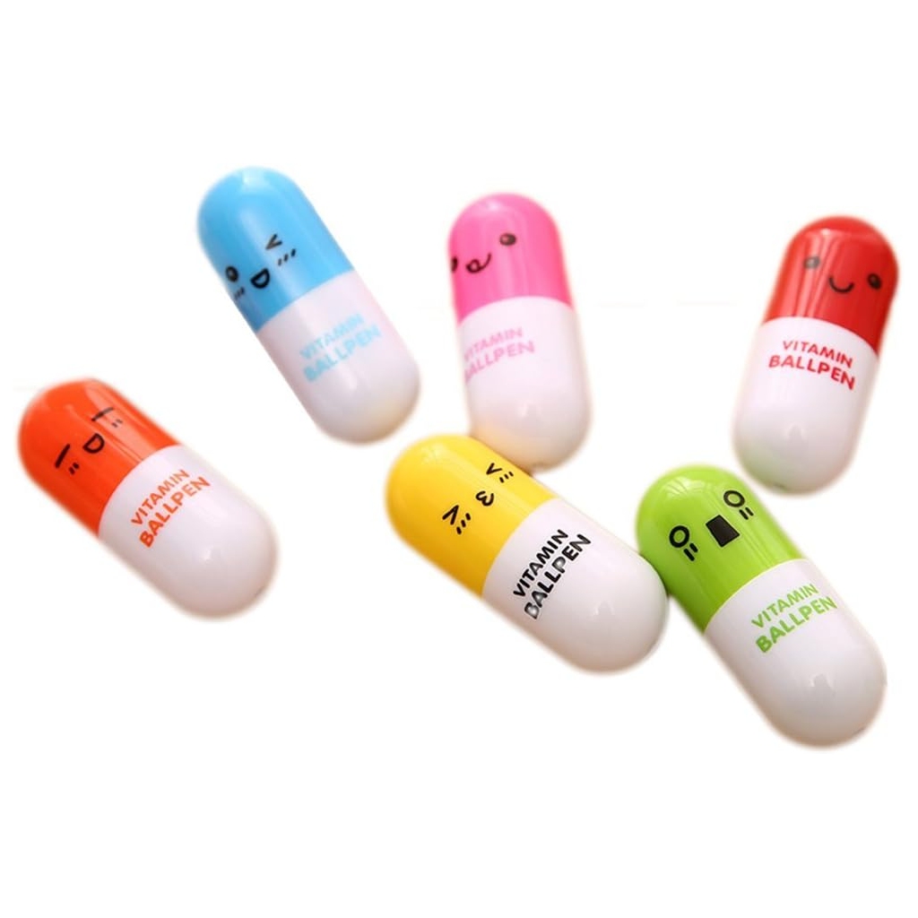 Stylo à Bille Rétractable Sourire - 6 Pcs Pour Enfants