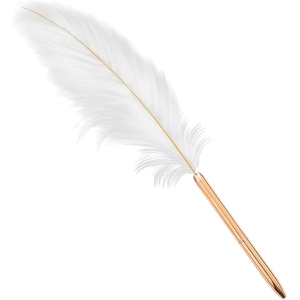 Stylo à Bille Rétro Blanc, Élégance Réutilisable