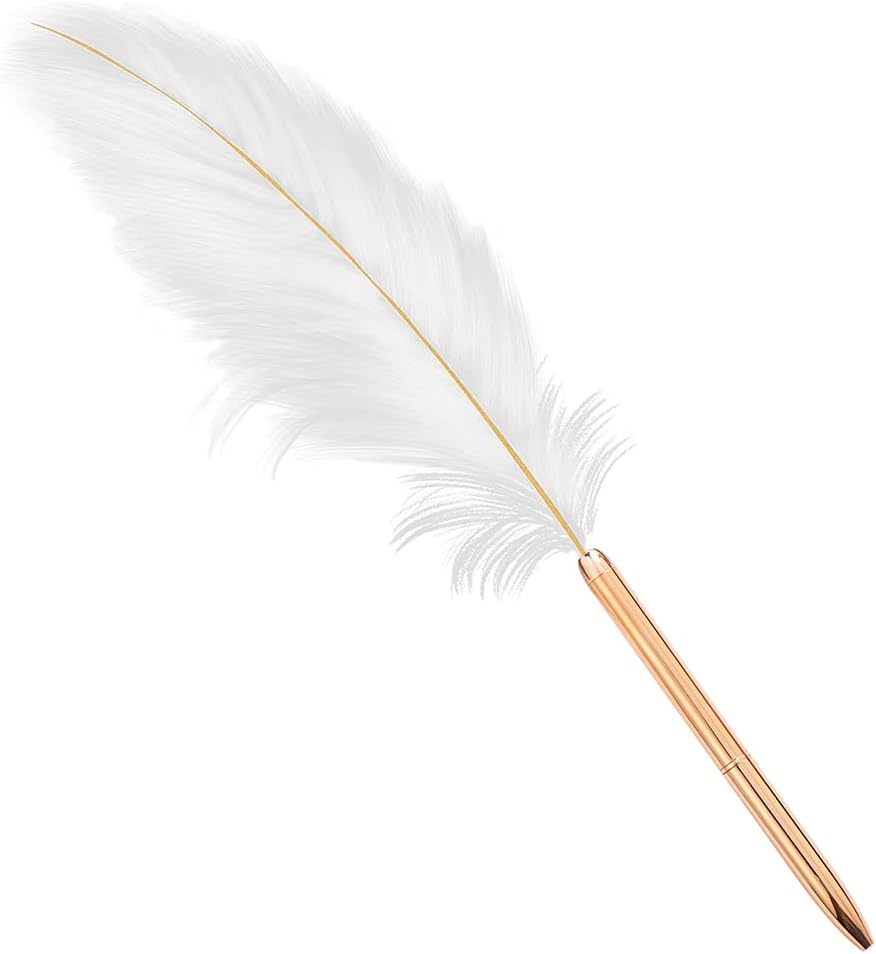 Stylo à Bille Rétro Blanc, Élégance Réutilisable