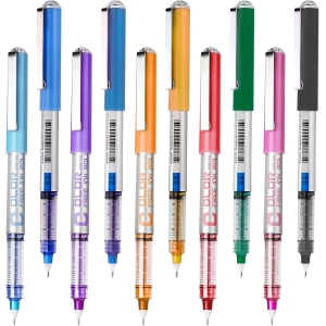 Stylo à Encre Liquide 10 Couleurs – Pointe Extra Fine