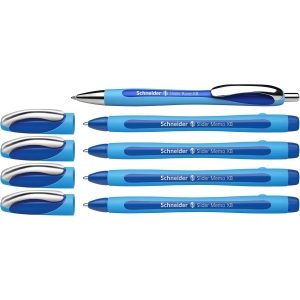 Stylo à bille Schneider Slider XB Bleu - Pack 5 pièces