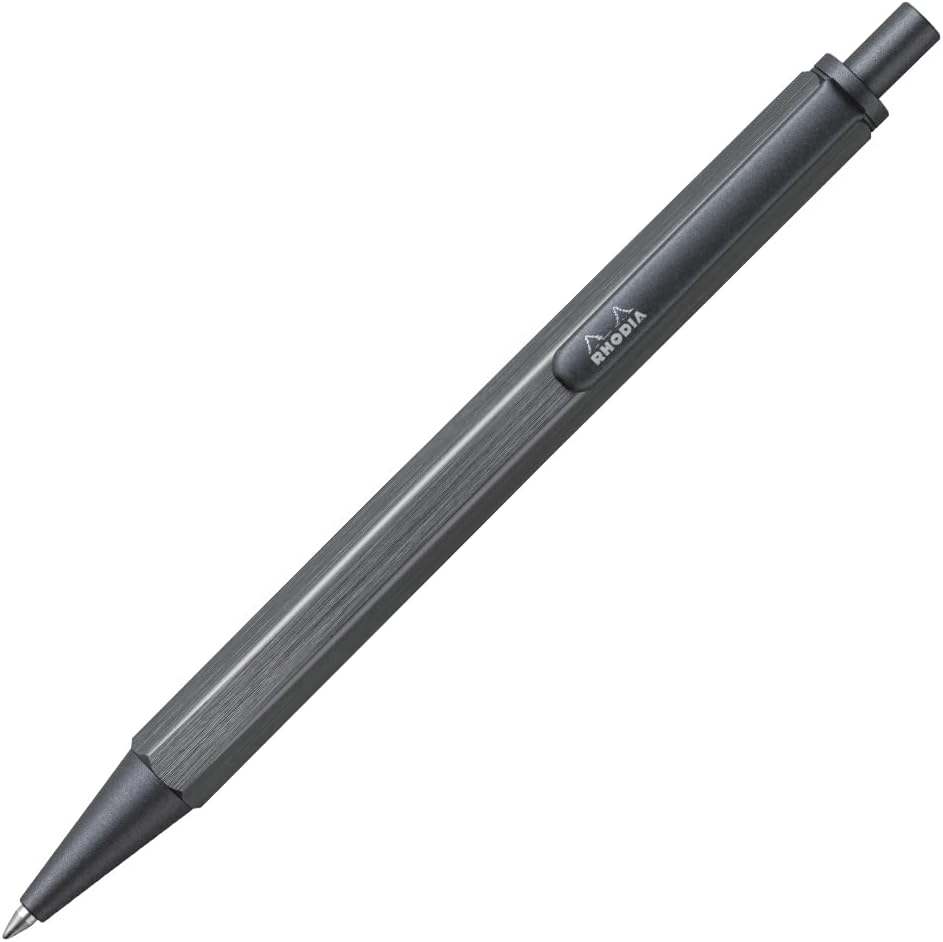 Stylo-bille Rhodia 9372C Aluminium Brossé - Titane