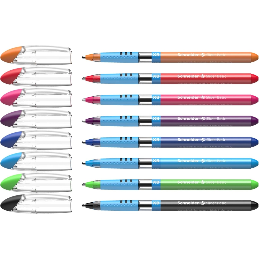 Stylo-bille Schneider Slider Basic, 8 Couleurs