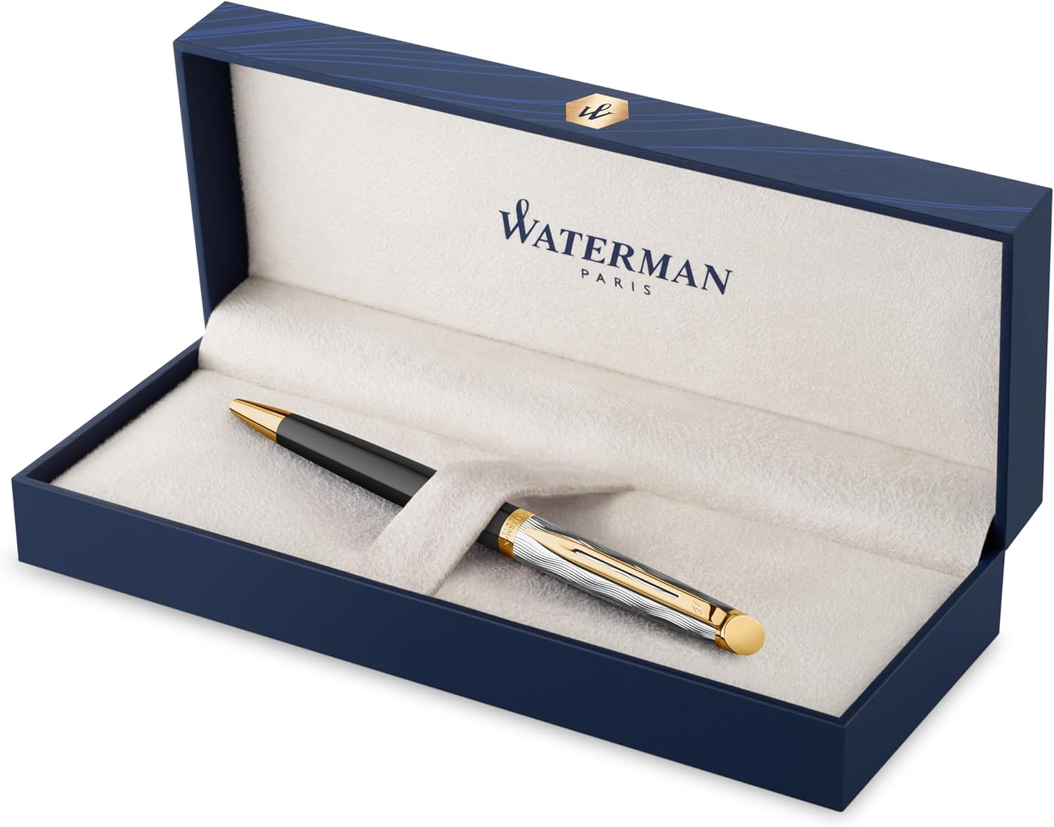 Stylo bille Waterman Hémisphère - Métal Noir & Or