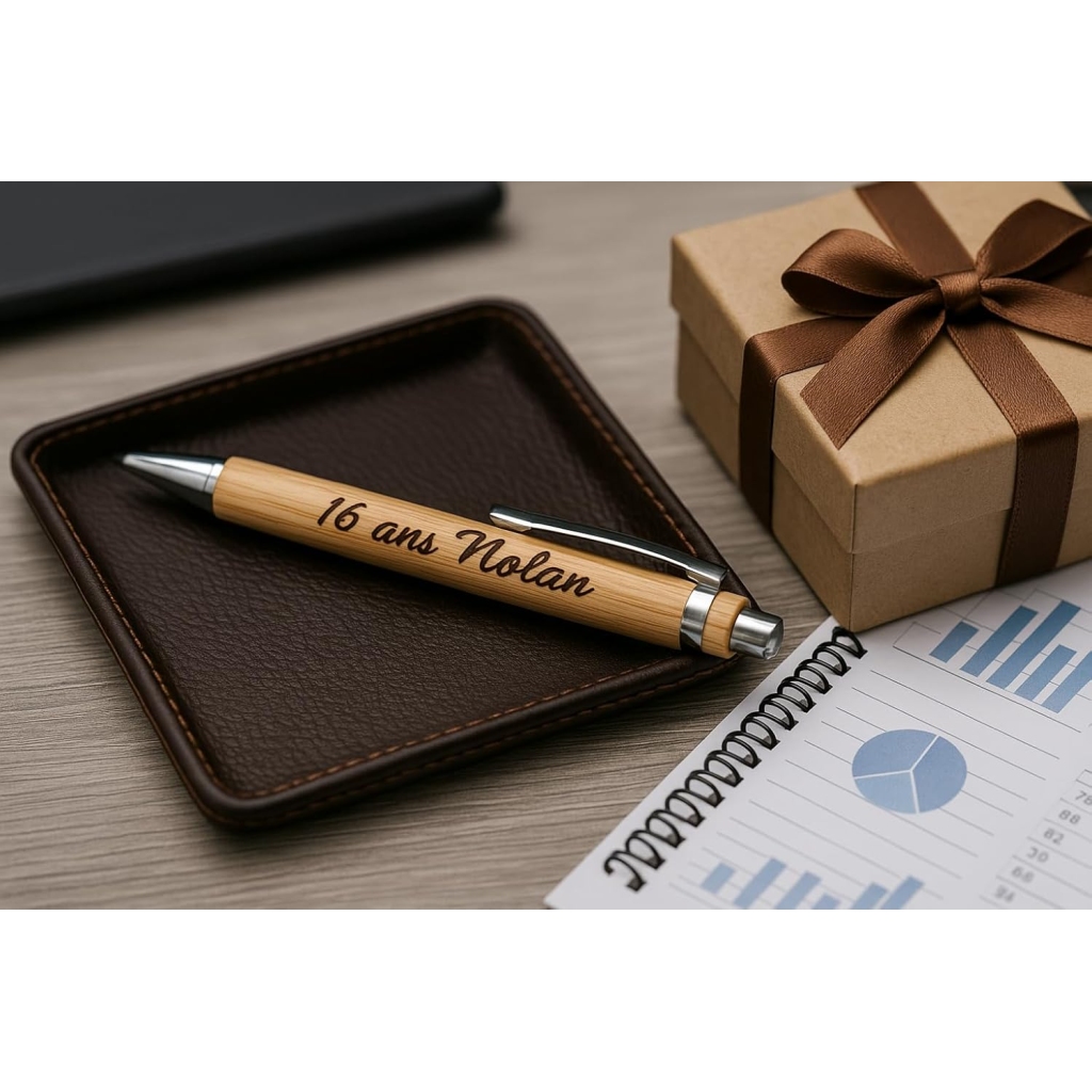 Stylo en Bois Personnalisé avec Gravure Laser