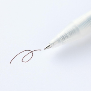 Stylo gel rétractable 0,5 mm marron, écriture fluide