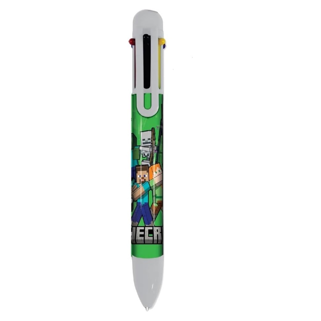 Stylo multicolore Minecraft - 20,5 cm