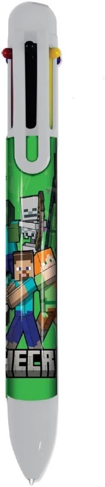 Stylo multicolore Minecraft - 20,5 cm