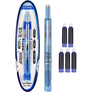 Stylo-plume rétractable bleu pour enfants