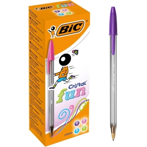 <p><strong>Stylos-Bille BIC Cristal Fun - Boîte de 20</strong></p>