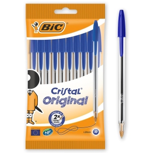 Stylos-Bille BIC Cristal Original 10 pièces 1,0 mm