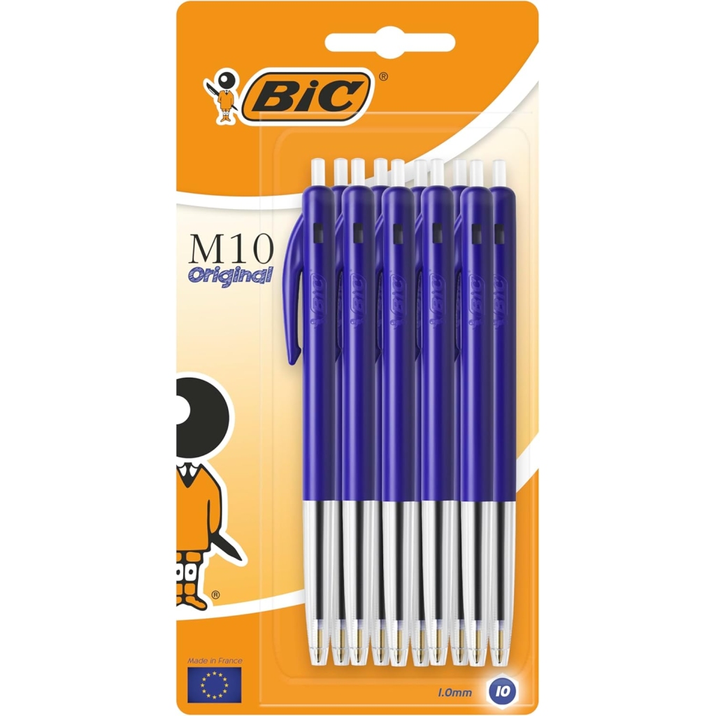 Lot 10 Stylos Bille BIC M10 rétractables