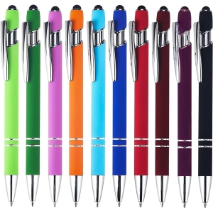 Stylos Bille Rétractables 2 en 1 - 10 Pièces