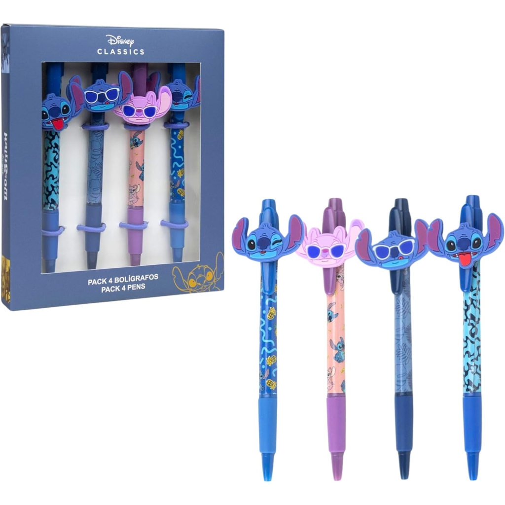 Stylos Disney Lilo et Stitch - Lot de 4