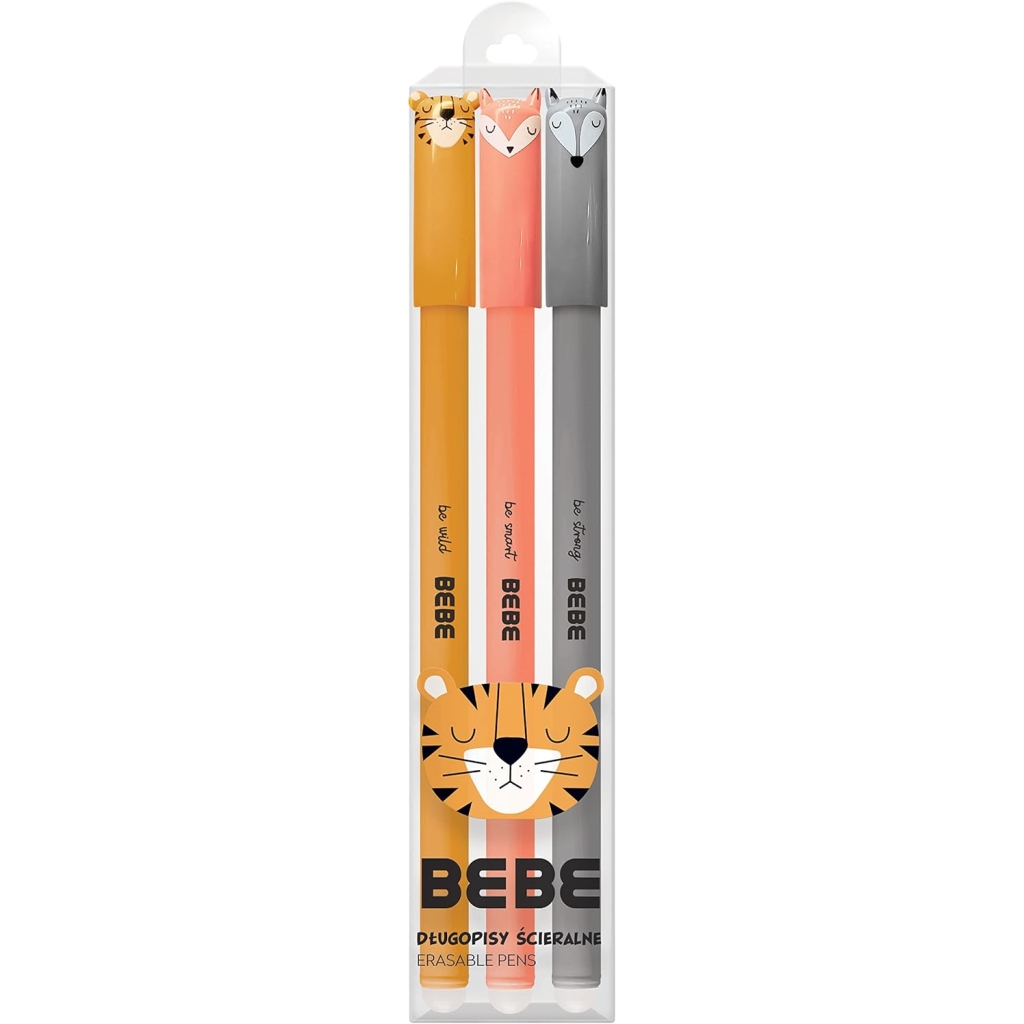 Stylos Effaçables Animaux Mignons pas cher - 3 Stylos