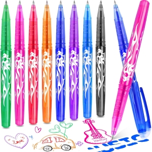 Stylos Effaçables DOMAXWILL - 8 Couleurs Gel