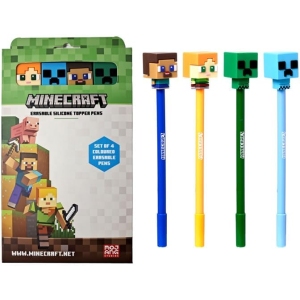 Stylos Effaçables Minecraft Chibi - Lot de 4