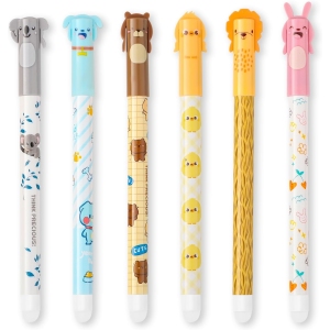 Stylos Effaçables Noir & Bleu Gel 0,5 mm