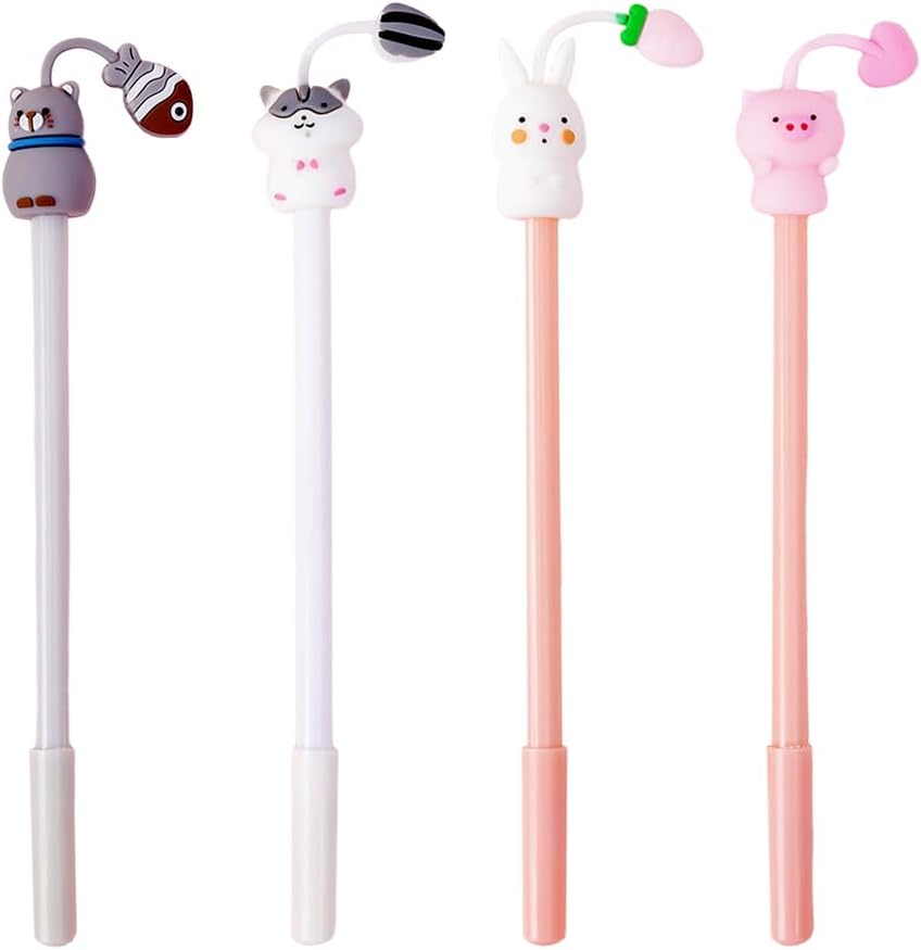 Stylos Gel Animaux 0,5 mm - Noir
