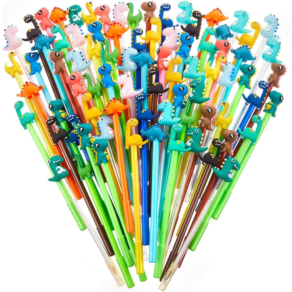 Stylos Gel Dinosaure Kawaii - 80 pièces 0,5mm