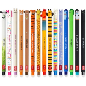 <p><strong>Stylos Gel Effaçables Animaux - Lot de 15</strong></p>
