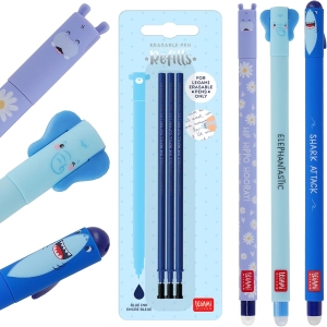 Stylos Gel Effaçables - Animaux Marins, Lot de 3