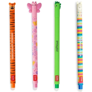 Stylos Gel Effaçables Dinosaure & Animaux – Lot de 4