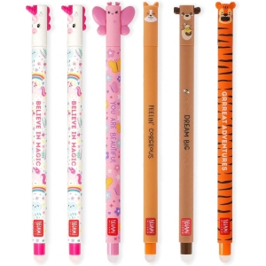 Stylos Gel Effaçables Licorne & Amis - Lot de 6